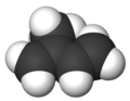 Space-filling model of isoprene
