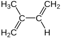 Full structural formula of isoprene