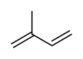 Skeletal formula of isoprene
