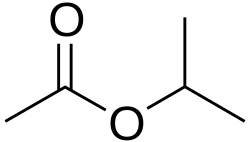 Skeletal formula of isopropyl acetate