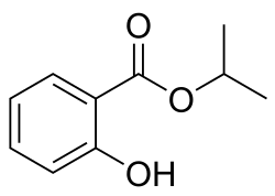 Structural formula of isopropyl salicylate