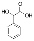 Structural formula of mandelic acid