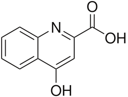 Chemical structure of kynurenic acid