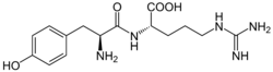 Chemical structure of kyotorphin