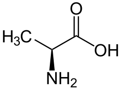 Alanine in non-ionic form