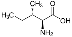 Chemical structure of Isoleucine