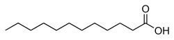 Skeletal formula of lauric acid