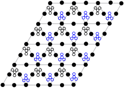 Crystal structure of Pb(NO3)2 plane