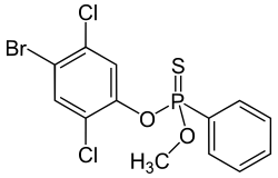 Chemical structure of leptophos