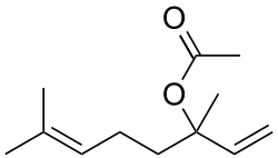 linalyl acetate 2D skeletal