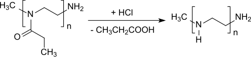 Herstellung von Linearem Polyethylenimin aus Poly(2-ethyloxazolin)