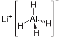 Wireframe model of lithium aluminium hydride