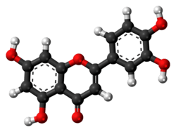 Ball-and-stick model of Luteolin