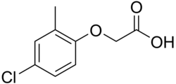 Structural formula of MCPA