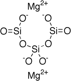 Structural formula of magnesium trisilicate