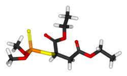 3D representation of malathion