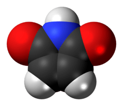 Space-filling model of the maleimide molecule