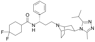 Structural formula of maraviroc