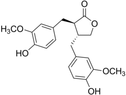 Chemical structure of matairesinol