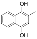 Skeletal formula of menadiol