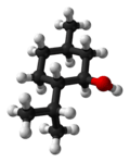Ball-and-stick model of (−)-menthol