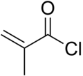 Skeletal formula of methacryloyl chloride
