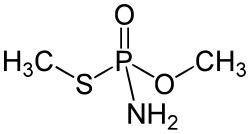 Skeletal formula of methamidophos