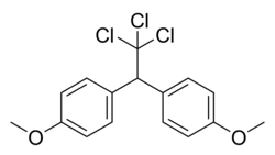 Structural formula of methoxychlor