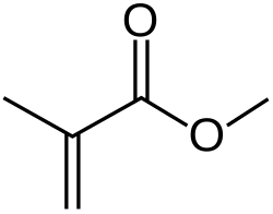 Methyl methacrylate, precursor to "perspex" (plexiglass)