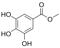 Chemical structure of methyl gallate