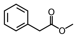 Skeletal formula of methyl phenylacetate