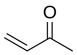 Skeletal formula of methyl vinyl ketone