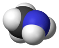 Spacefill model of methylamine