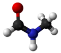Ball and stick model of N-methylformamide