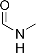 Skeletal formula of N-methylformamide