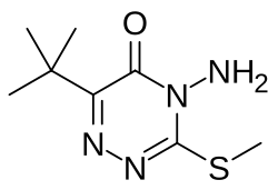 Skeletal formula of metribuzin