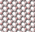 View of the structure of the tetrahedral (T) sheet of kaolinite