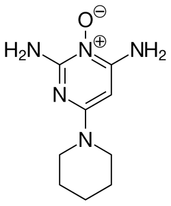 A space filling model of the molecule
