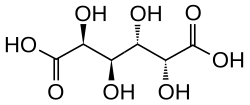 Structural formula of mucic acid