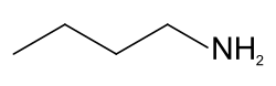 Skeletal formula of n-butylamine