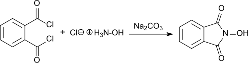 Synthesis of N-hydroxyphthalimide from phthaloyl chloride using hydroxylamine hydrochloride