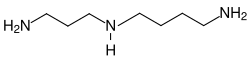 Skeletal formula of spermidine