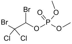Skeletal formula of Naled