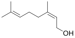Skeletal formula of nerol
