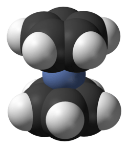 Space-filling model of nickelocene