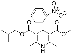 Skeletal formula of nisoldipine