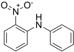 Skeletal formula of 2-nitrodiphenylamine