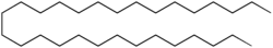 Skeletal formula of nonacosane