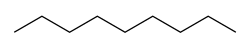 Skeletal formula of nonane