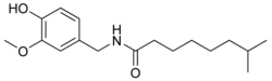 Chemical structure of nordihydrocapsaicin